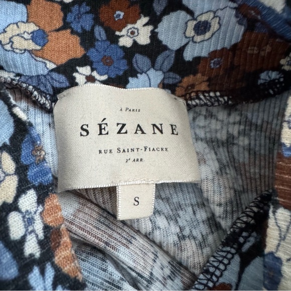 Sezane Felix Jumper in Pastel Blossom Print - Picture 5 of 8